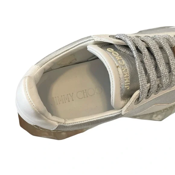 JIMMY CHOO Diamond Chunky Sole Metallic Sneakers Trainers \\ 36.5 - Picture 7 of 12
